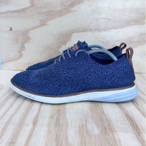 Cole Haan - Grand Evolution Oxford - Sneakers - Blue - Men's - 11M - C33107 - Picture 3 of 9